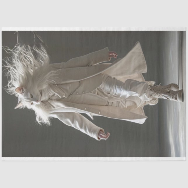 Catwalk Fashion Show Runway Decouapge Seidenpapier (Vorderseite)