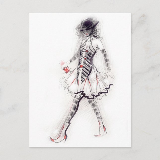 Catwalk Postkarte (Vorderseite)