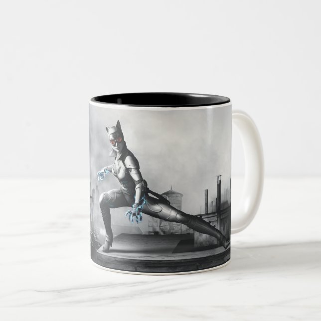 Catwoman - Blitze Zweifarbige Tasse (VorderseiteRechts)