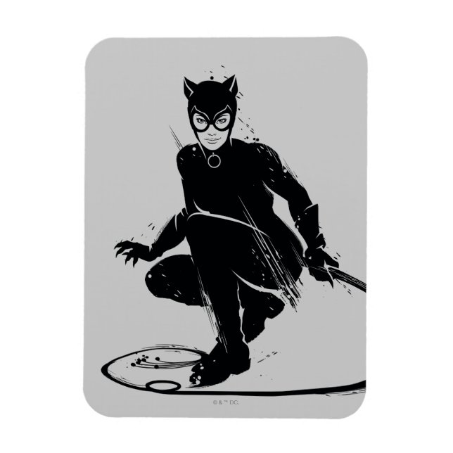 Catwoman Ink Brush Pose Magnet (Vertikal)