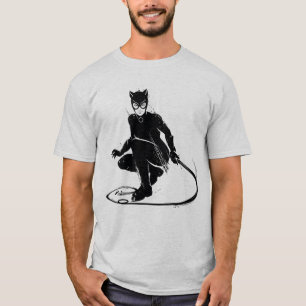 Catwoman Ink Brush Pose T-Shirt