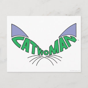 Catwoman-Logo Grün Postkarte