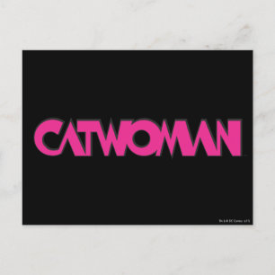 Catwoman-Logo Pink Postkarte