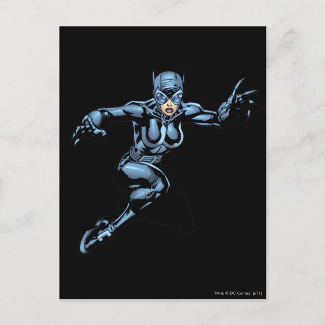 Catwoman mit Gesetzen Postkarte (Vorderseite)