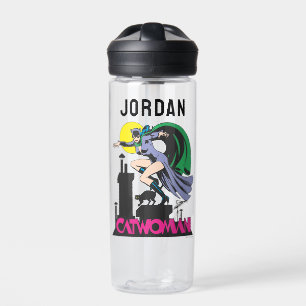 Catwoman & Pink Name Trinkflasche