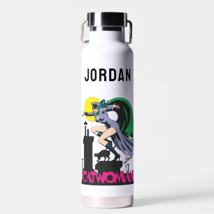 Catwoman & Pink Name Trinkflasche
