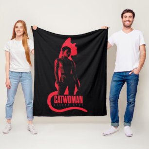 Catwoman Selina Kyle Cat Silhouette Fleecedecke