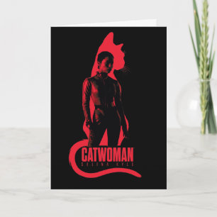 Catwoman Selina Kyle Cat Silhouette Karte