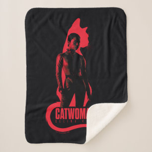 Catwoman Selina Kyle Cat Silhouette Sherpadecke