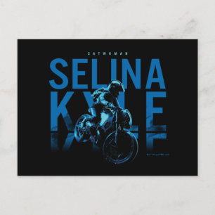 Catwoman Selina Kyle Motorcycle Postkarte