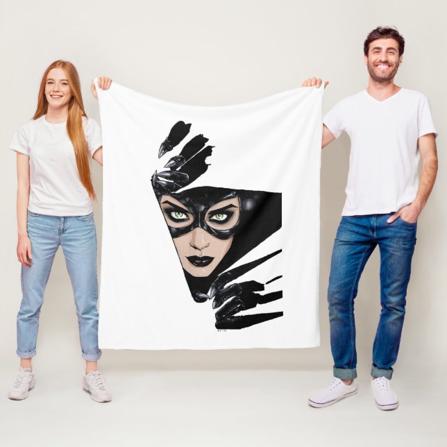 Catwoman The Claws Are Out Cover Illustration Fleecedecke (Beispiel)