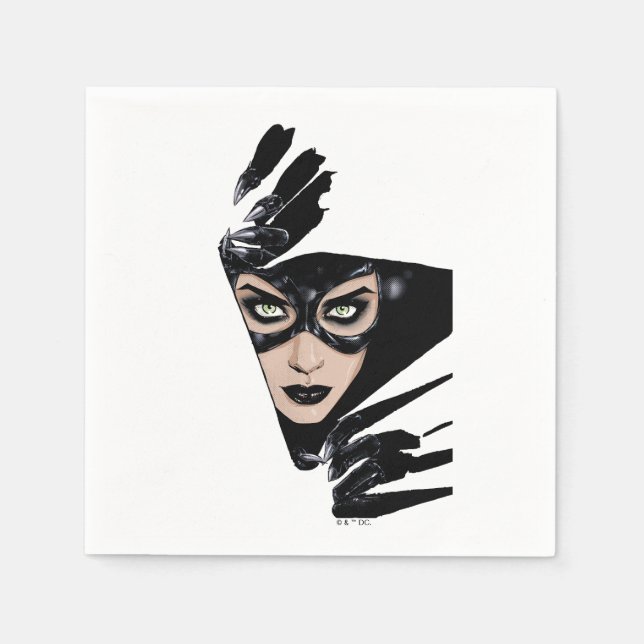 Catwoman The Claws Are Out Cover Illustration Serviette (Vorderseite)
