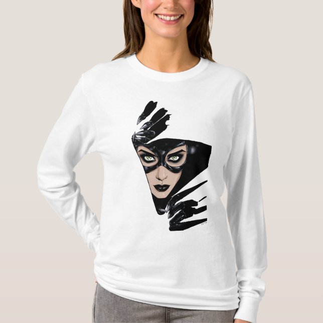 Catwoman The Claws Are Out Cover Illustration T-Shirt (Vorderseite)