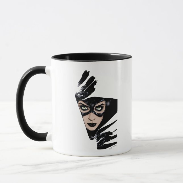 Catwoman The Claws Are Out Cover Illustration Tasse (Links)
