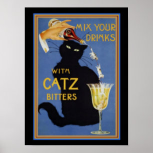 Catz Bitters 12 x 16 Print Poster