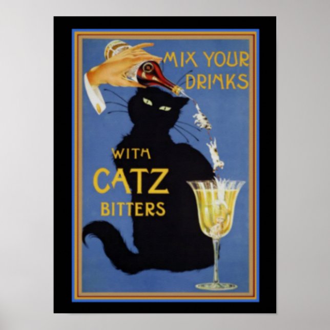 Catz Bitters 12 x 16 Print Poster (Vorne)