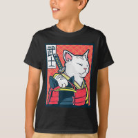 Catzilla Antike Japanische Katzenkunst Vintage Nin