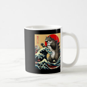 Catzilla Cat Japanisch Kunst Funny Cat Geschenke f Kaffeetasse