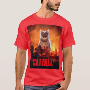 Catzilla Cat Kitten Lover T-Shirt