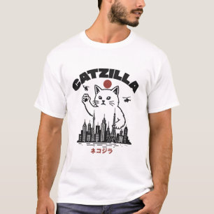 Catzilla - Funny Cat Godzilla Parody T-Shirt