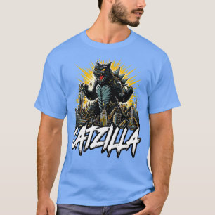 Catzilla Funny Feline Fury entfesselt T-Shirt