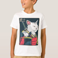 Catzilla - Japanische Katzenkunst - Katana Sword -