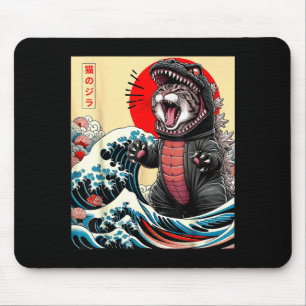 Catzilla Katze japanische Kunst lustige Katze für Mousepad