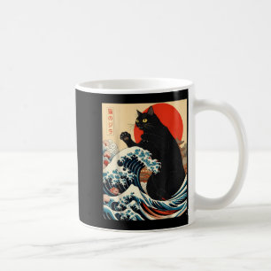 Catzilla Katze japanische Kunst lustige Katze Kawa Kaffeetasse