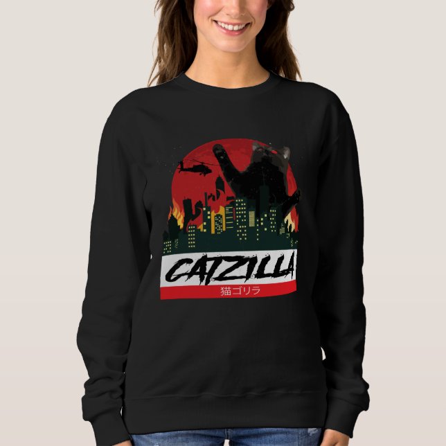 CATZILLA   Kitty for Cat  Cat Owner Sweatshirt (Vorderseite)