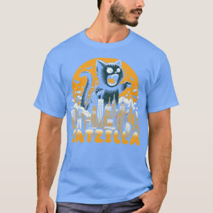 Catzilla Lustige Vintage-Katze T-Shirt