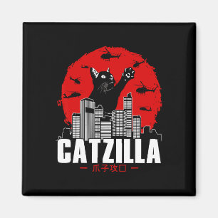 Catzilla Niedlich Cat Stuff für Katzen Lover Magnet