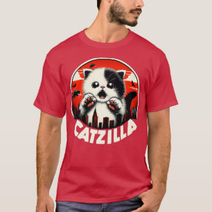CATZILLA Niedliche Fierce Kitty mit Blick auf die  T-Shirt