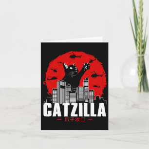 Catzilla Süße Katze Zeug Für Katzenliebhaber  Karte