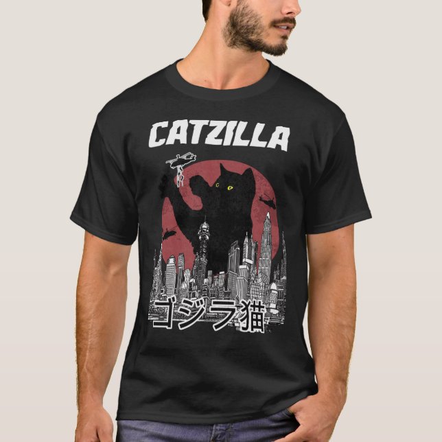 Catzilla Vintage T-Shirt (Vorderseite)