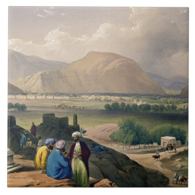 Caubul, von einem Friedhof auf dem Berg Ridg Fliese (Vorderseite)