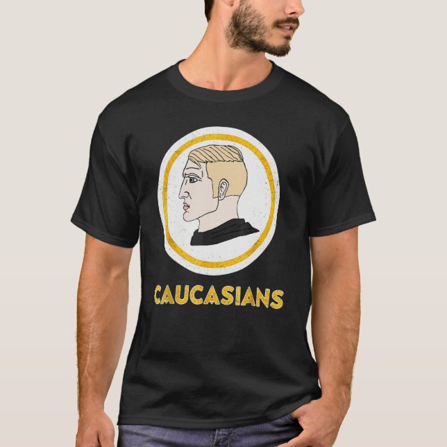 Caucasians  Vintage Caucasians Pride T-Shirt (Vorderseite)
