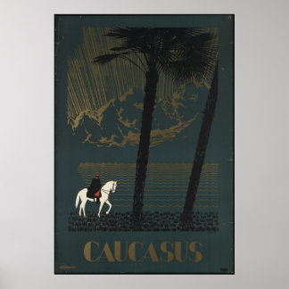 Caucasus Vintage Travel Poster und Retro Prints