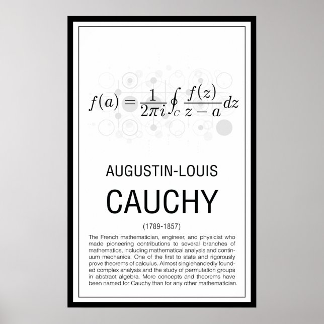 Cauchy Poster (Vorne)