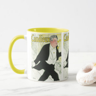 Caudieux von Toulouse Lautrec, Vintage Art Nouveau Tasse