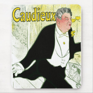 Caudieux von Toulouse Lautrec, Vintager Jugendstil Mousepad