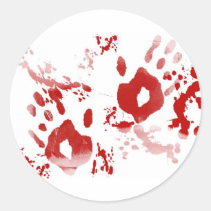 Caught Red Handy Runder Aufkleber