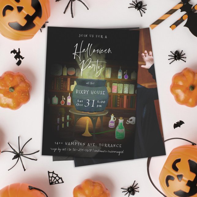 Cauldron Brewing Halloween-Party Einladung (Von Creator hochgeladen)