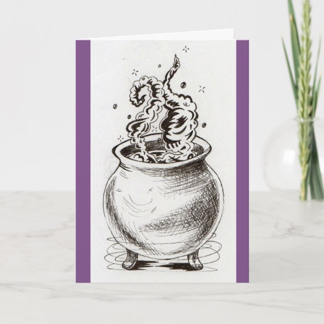 Cauldron greeting card karte (Vorderseite)