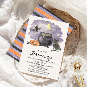Cauldron Halloween Baby Braut Babydusche Einladung