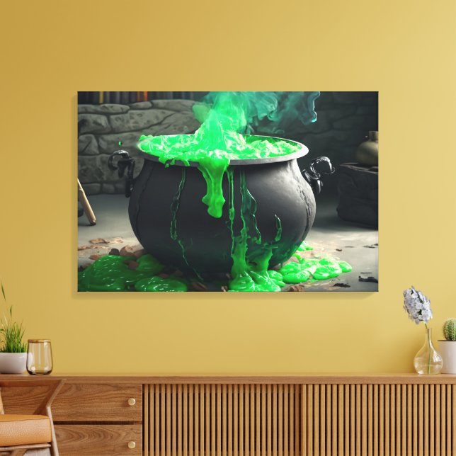 Cauldron Halloween Leinwanddruck (Insitu (Wohnzimmer))