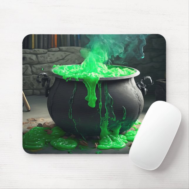 Cauldron Halloween Mousepad (Mit Mouse)