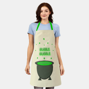 Cauldron und Bubbling Green Brew Halloween Schürze