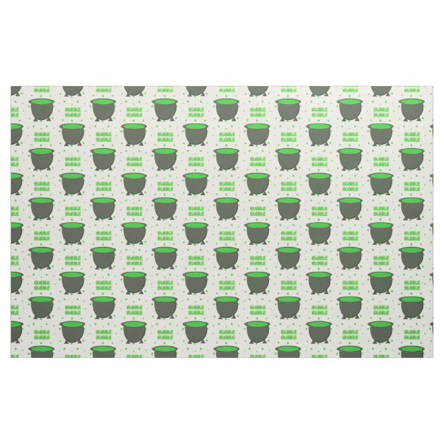 Cauldron und Bubbling Green Brew Halloween Stoff (Fat Quarter (45,7 x 55,9 cm))