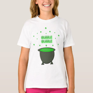 Cauldron und Bubbling Green Brew Halloween T-Shirt