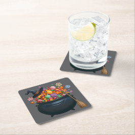 Cauldron von Giggle & Gummies Rechteckiger Pappuntersetzer